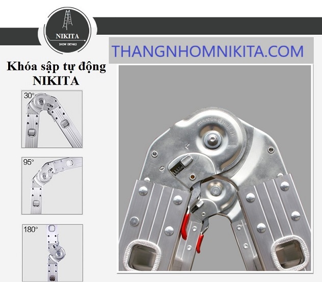 Thang nhôm chữ a nikita